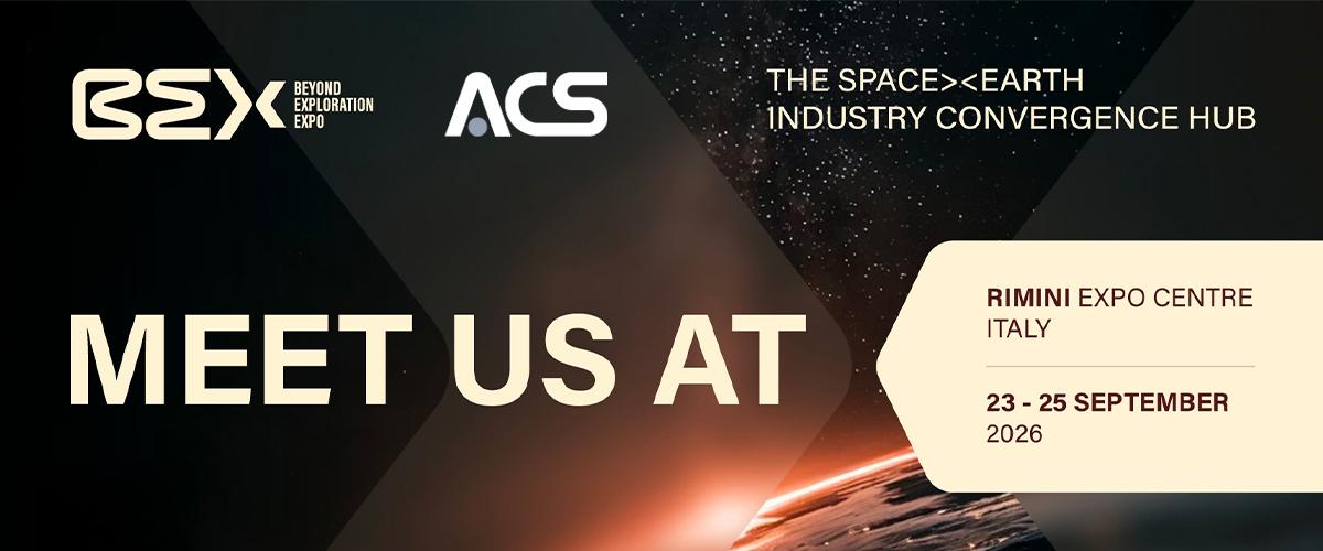 ACS partecipa alla conferenza per il settore spaziale BEX - Beyond Exploration Expo, Rimini